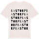 Vintage White t-shirt med Bastorp ordlek t-shirt