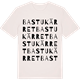 Vintage White t-shirt med Bastukärret ordlek t-shirt