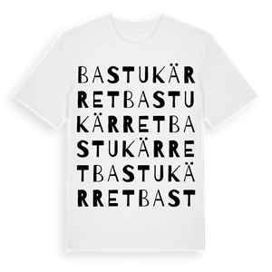 Bastukärret ordlek t-shirt – ekologisk bomull t-shirt från Pinshirt