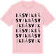 Pink Cotton t-shirt med Båsvik ordlek t-shirt
