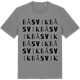 Mid Heather Gray t-shirt med Båsvik ordlek t-shirt