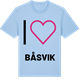 Blue Soul t-shirt med Jag älskar Båsvik t-shirt stort tryck