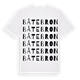 White t-shirt med Båtebron ordlek t-shirt