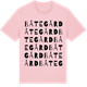 Pink Cotton t-shirt med Båtegård ordlek t-shirt