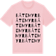 Pink Cotton t-shirt med Båtemyr ordlek t-shirt