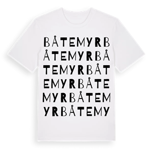 Båtemyr ordlek t-shirt – ekologisk bomull t-shirt från Pinshirt