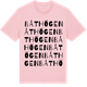 Pink Cotton t-shirt med Båthögen ordlek t-shirt