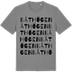 Mid Heather Gray t-shirt med Båthögen ordlek t-shirt