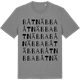 Mid Heather Gray t-shirt med Båtnäbba ordlek t-shirt