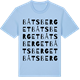 Blue Soul t-shirt med Båtsberget ordlek t-shirt