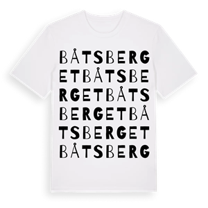 Båtsberget ordlek t-shirt – ekologisk bomull t-shirt från Pinshirt