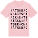 Pink Cotton t-shirt med Båtsbräcka ordlek t-shirt