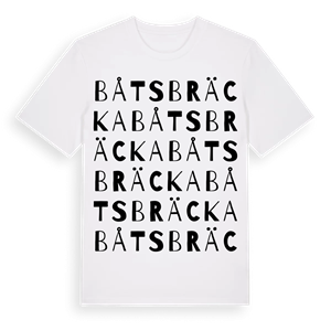Båtsbräcka ordlek t-shirt – ekologisk bomull t-shirt från Pinshirt
