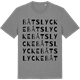 Mid Heather Gray t-shirt med Båtslycke ordlek t-shirt