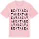 Pink Cotton t-shirt med Beata ordlek t-shirt