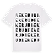 White t-shirt med Bekerud ordlek t-shirt