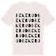Vintage White t-shirt med Bekerud ordlek t-shirt