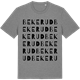Mid Heather Gray t-shirt med Bekerud ordlek t-shirt