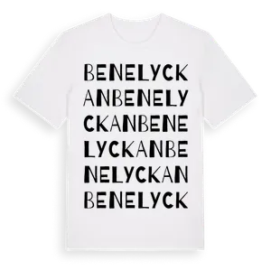 Benelyckan ordlek t-shirt – ekologisk bomull t-shirt från Pinshirt