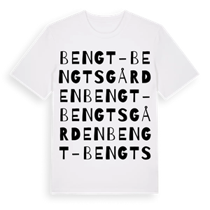 Bengt-Bengtsgården ordlek t-shirt – ekologisk bomull t-shirt från Pinshirt