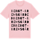 Pink Cotton t-shirt med Bengt-Bremsgården ordlek t-shirt