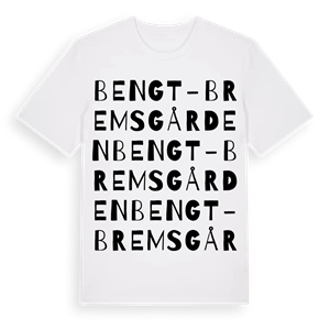 Bengt-Bremsgården ordlek t-shirt – ekologisk bomull t-shirt från Pinshirt