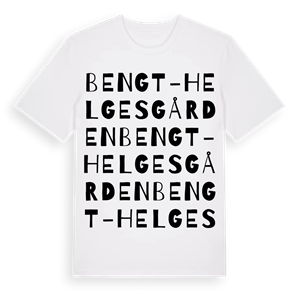 Bengt-Helgesgården ordlek t-shirt – ekologisk bomull t-shirt från Pinshirt