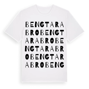 Bengtarabro ordlek t-shirt – ekologisk bomull t-shirt från Pinshirt