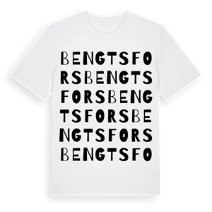 Bengtsfors ordlek t-shirt – ekologisk bomull t-shirt från PinShirt