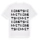 White t-shirt med Bengtshemmet ordlek t-shirt