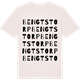 Vintage White t-shirt med Bengtstorp ordlek t-shirt