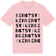 Pink Cotton t-shirt med Bengtsviken ordlek t-shirt