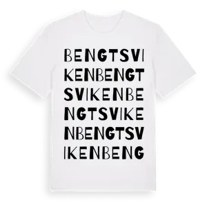 Bengtsviken ordlek t-shirt – ekologisk bomull t-shirt från Pinshirt