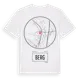 White t-shirt med Berg t-shirt