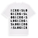 Berga skog ordlek t-shirt