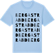 Blue Soul t-shirt med Berga strand ordlek t-shirt
