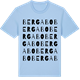 Blue Soul t-shirt med Bergabo ordlek t-shirt