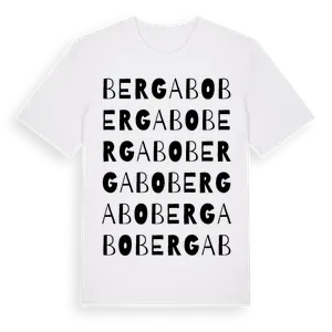 Bergabo ordlek t-shirt – ekologisk bomull t-shirt från Pinshirt