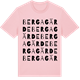 Pink Cotton t-shirt med Bergagärde ordlek t-shirt