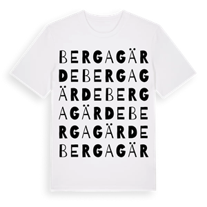 Bergagärde ordlek t-shirt – ekologisk bomull t-shirt från Pinshirt