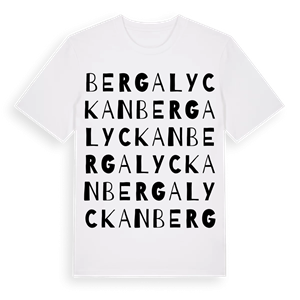 Bergalyckan ordlek t-shirt – ekologisk bomull t-shirt från Pinshirt
