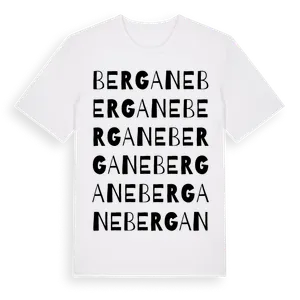 Bergane ordlek t-shirt – ekologisk bomull t-shirt från Pinshirt