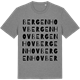 Mid Heather Gray t-shirt med Bergenhov ordlek t-shirt