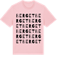 Pink Cotton t-shirt med Berget ordlek t-shirt