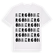 White t-shirt med Bergön ordlek t-shirt