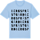 Blue Soul t-shirt med Bergs Prästgård ordlek t-shirt