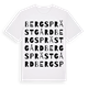 Bergs Prästgård ordlek t-shirt