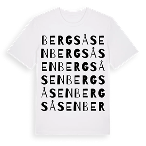 Bergsåsen ordlek t-shirt – ekologisk bomull t-shirt från Pinshirt