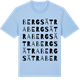 Blue Soul t-shirt med Bergsätra ordlek t-shirt