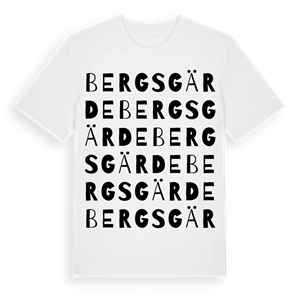 Bergsgärde ordlek t-shirt – ekologisk bomull t-shirt från Pinshirt